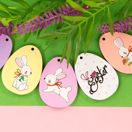 Набір заготовок Rosa Talent Великдень №6 фанера 4.5x6 см 5 шт - фото 2