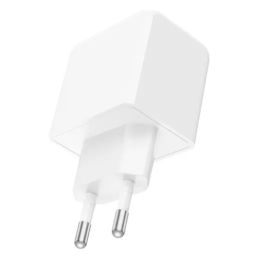 Зарядный адаптер блок 1 порт Hoco CS11A 1 USB 2.1 А зарядное устройство белое - фото 2