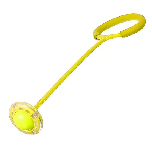 Интерактивная нейроскакалка MS 3235 с LED-подсветкой, для развития координации и баланс, желтая