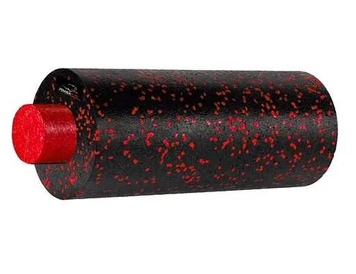 Масажний ролик (роллер) гладкий PowerPlay PP-4348 2 in 1 EPP Foam Roller Чорно/Червоний (33x14 см) (PP_4348_Red_(33*14)) - фото 2