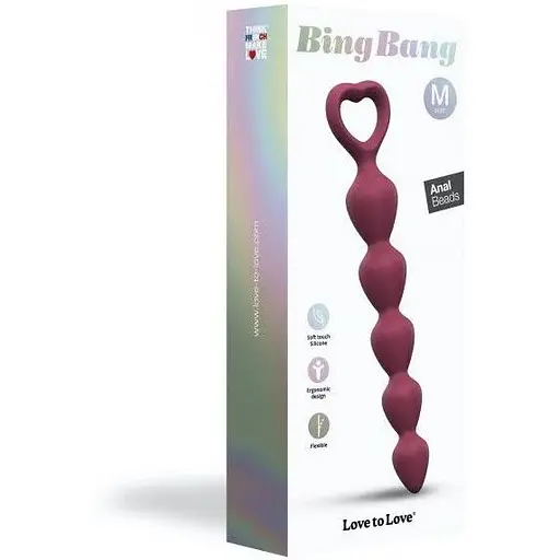 Анальная цепочка Love To Love Bing Bang M - Plum Star - фото 6