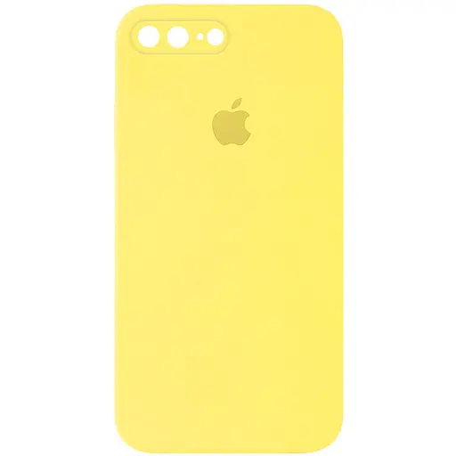 Чохол Epik Silicone Case Square Full Camera Protective AA для Apple iPhone 7 plus/8 plus 5.5 Жовтий/Yellow