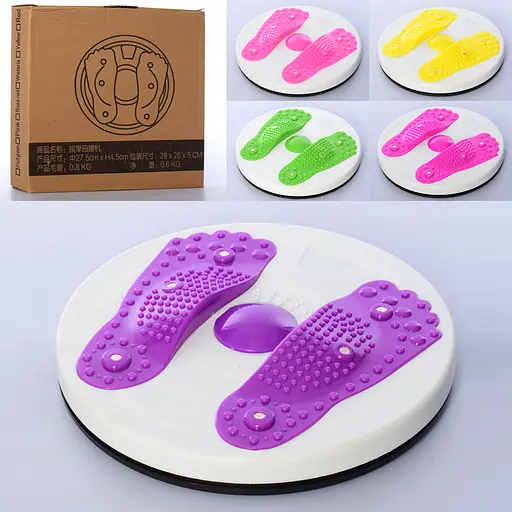 Диск балансировочный 2в1, тренажер, массажер, вращающийся, пластик - фото 3