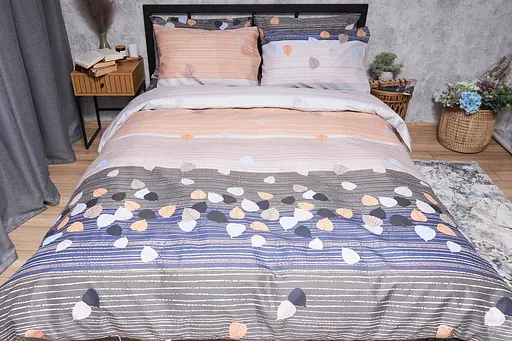 Комплект постільної білизни Moon&Star Микросатин Premium Autumn Glow King Size 220x240 наволочки 2х50х70 - фото 8