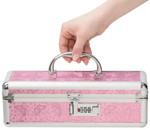 Кейс для хранения секс-игрушек BMS Factory The Toy Chest Lokable Vibrator Case с кодовым замком - фото 4
