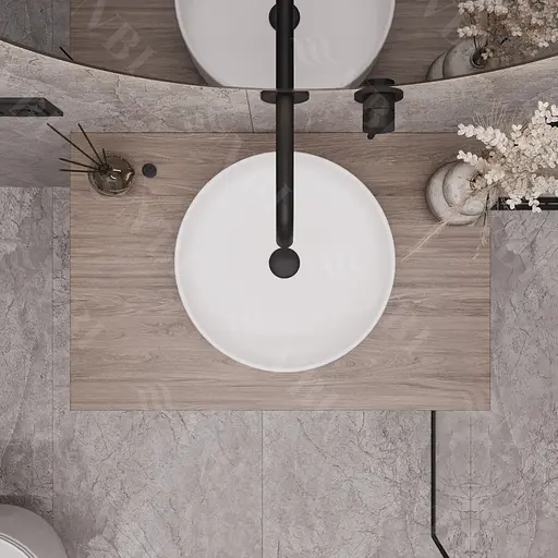 Умивальник VBI Prato white накладний VBI-011400, Білий - фото 2