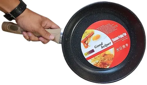 Сковорода для жарки WANGFA WF-152 с антипригарным тефлоновым покрытием 26 см Черный - фото 4