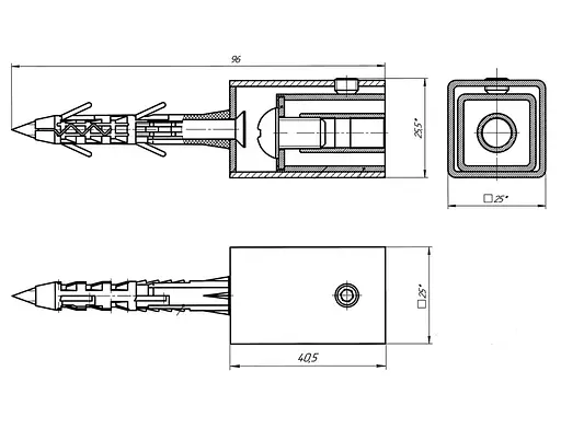 Комплект кріплень Laris Кватро 71401051 - фото 2