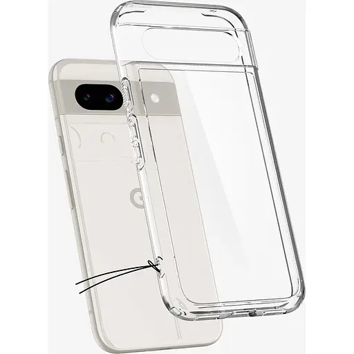 Оригиинальный противоударный чехол Spigen Ultra Hybrid для Google Pixel 8 (6.2") Clear ACS06278 прозрачный  - фото 8