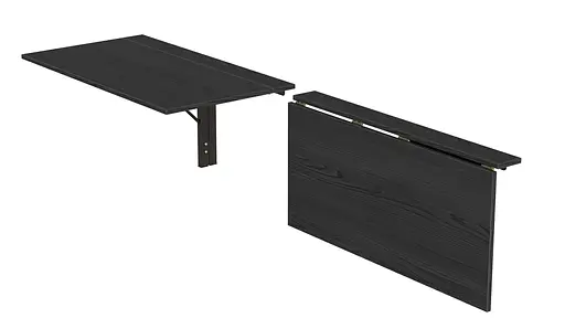 Обідній стіл-трансформер Ніка настінний Ferrum-decor 420x900x500 Чорний метал ДСП Сосна Кембра 16 мм (FRD-105166) - фото 3