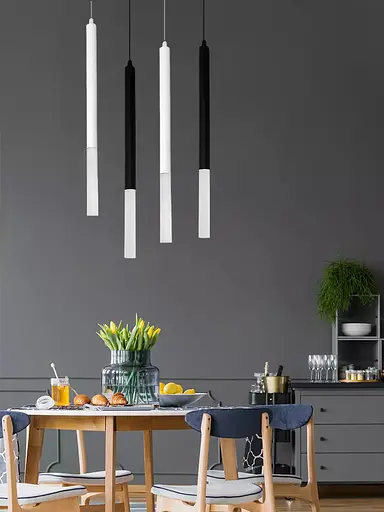 Люстра підвісна Brille тубус LED 5W NW BK (AL-705S/1) - фото 6