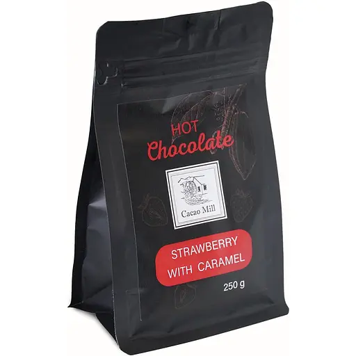 Гарячий шоколад Полуниця з карамеллю 250 г