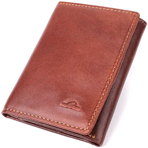 Кошелек для мужчин из глянцевой натуральной кожи Tony Perotti 7.2х10х1 см acs0032254 - фото 1