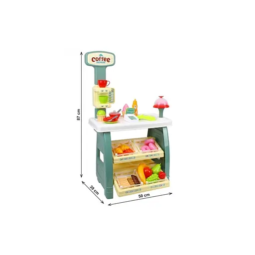 Ігровий дитячий набір "Кав'ярня" 9765TXK прилавок з полицями, іграшкові солодощі - фото 7