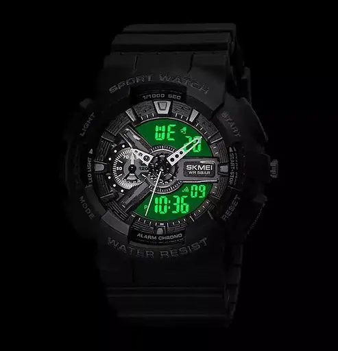 Дитячий наручний годинник Skmei 1689 Чорний - фото 5