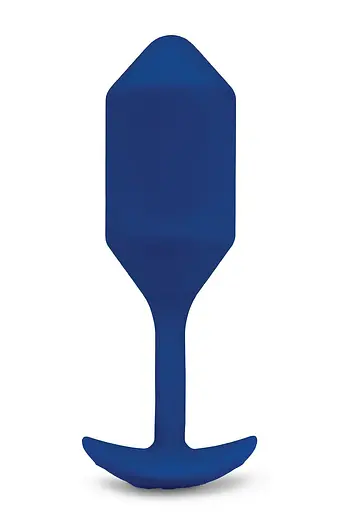 Анальна пробка з вібрацією B-Vibe Vibrating Snug Plug 4, 15 см (синій)
