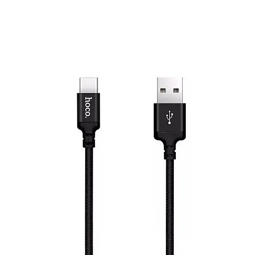Кабель длинный 2-метровый Hoco X14 Times Speed Type-C USB Cable Black 2 м - фото 1