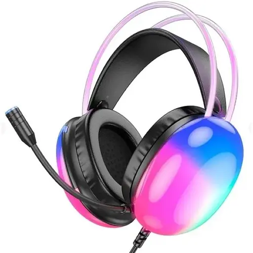 Навушники Hoco W109 Plus Rich USB7.1 channel gaming headphones чорні