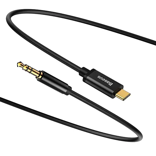 Аудіокабель Baseus Yiven Type-C male To 3.5 male Audio Cable M01 Black - фото 3