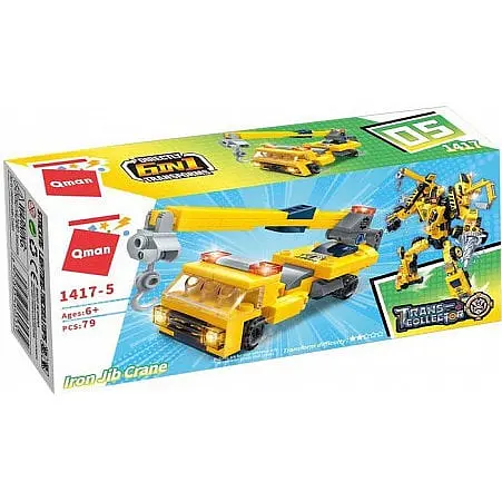 Детский конструктор Стройтехника Qman 1417 в коробке Iron Jib Crane - фото 1