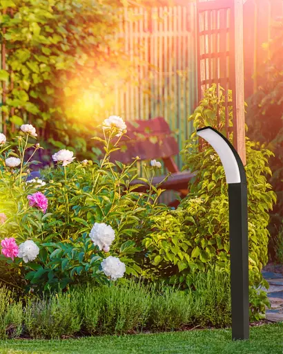 Вуличний світильник Goldlux 331366 Amy LED 1x12W 4000K 1600Lm IP44 чорний - фото 2