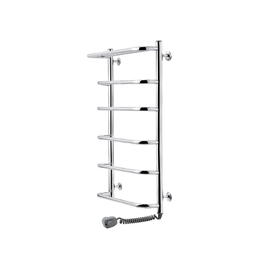 Рушникосушарка електрична Kroner Скоба ДСп04ER 700x500/6 ER з полицею CV014718, Хром, Праве - фото 3