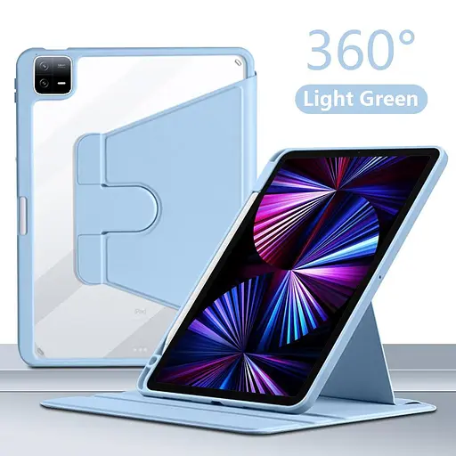 Чохол TPUCristal Pen holder 360 для Xiaomi Pad 7 / 7 Pro 11 2025 Голубий - фото 7