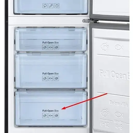 Контейнер морозильной камеры для холодильника Samsung RB37, DA97-13475С нижний 465x340x227 мм