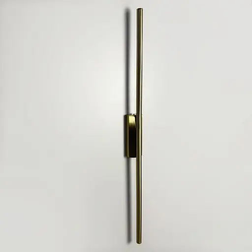 Мінімалістичний латунний настінний світильник в корпусі 80 см Line F Арт. C20/800 AB - фото 2