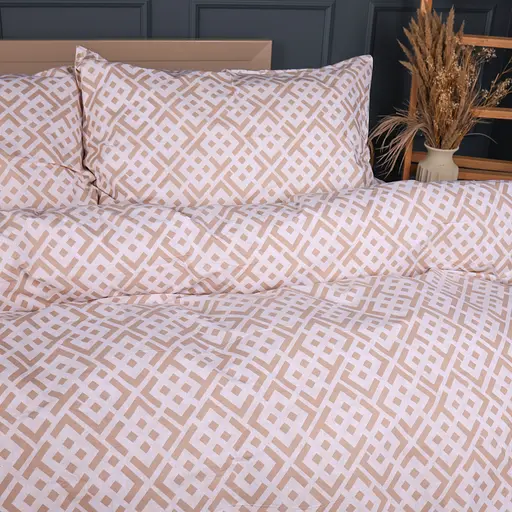 Пододеяльник MirSon бязь Abstract Beige 160х220 см (2200013164609) - фото 5