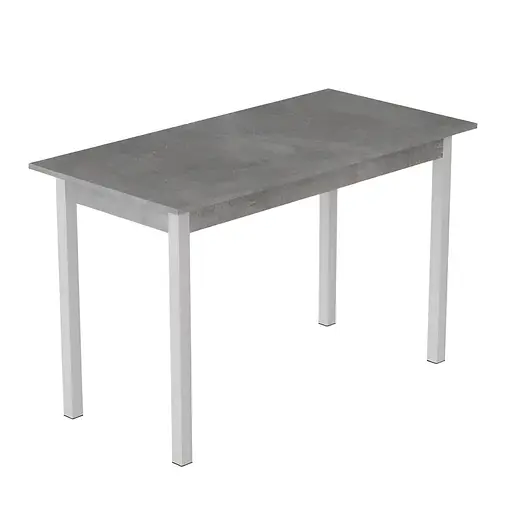 Стіл кухонний Ferrum-decor Маріо 75x120x80 Білий ДСП Бетон 16мм (FRD-105588)