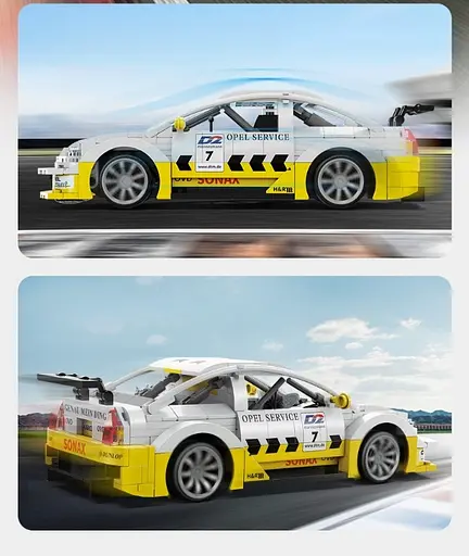 Конструктор машина на радиоуправлении CADA Opel Astra V8 Coupe Auto 330 деталей  - фото 6