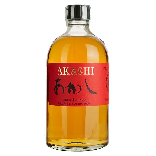Віскі Akashi Single Malt Red Wine 4 Year Old 50% 0.5 л в подарунковій упаковці - фото 2