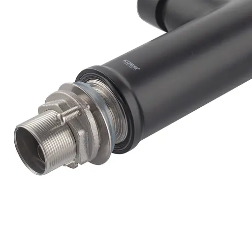 Змішувач для кухні Koer KI-70005-05 із чорним силіконовим виливом KR5005 Чорний матовий - фото 7