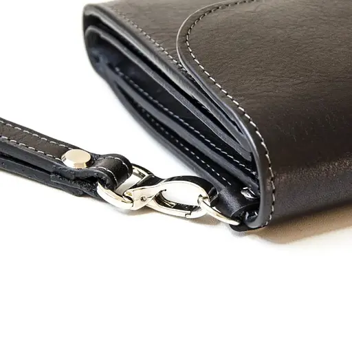 Женский кожаный кошелек Grande Pelle 13х22х2 см acs0029350 - фото 4