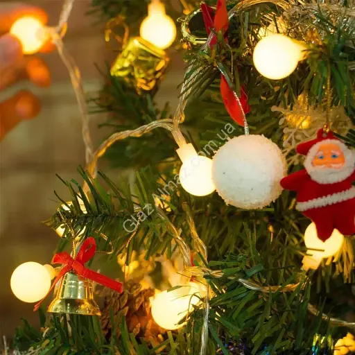 Гирлянда Матовые шарики от 100 батареек - фото 3