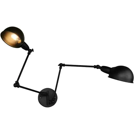 TRADE Чорні ретро-регульовані настінні світильники