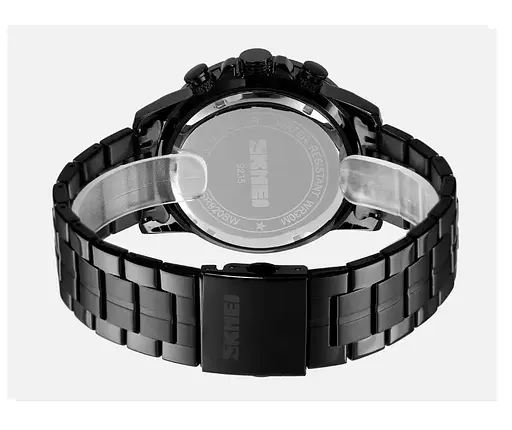 Чоловічий класичний годинник на браслеті Skmei 9235 (Чорний) - фото 5