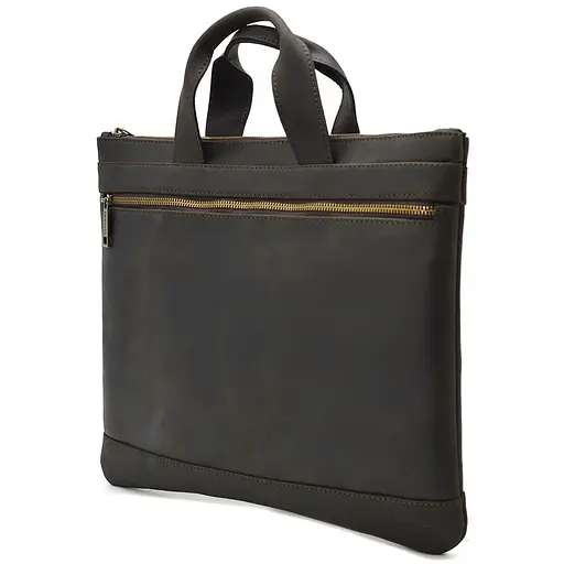 Кожаная мужская сумка TARWA 34х24х1 см sum0026090 - фото 3