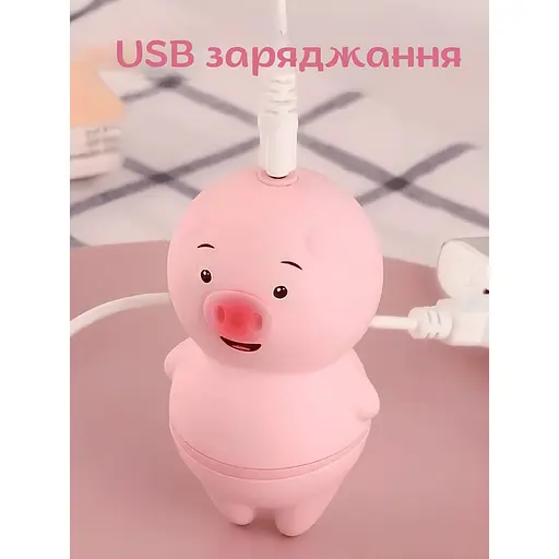 Вібратор кліторальний Passion Licking Pig рожевий (4821002029594) - фото 2