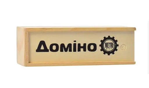 Настільна гра доміно M 0027, в дерев'яному пеналі (6903121911016) - фото 1