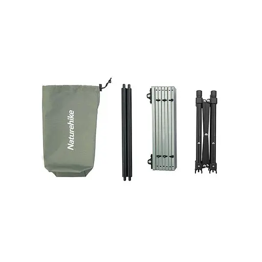 Розкладний туристичний стіл Naturehike CNH22JU050 алюміній (Коричневий) - фото 4
