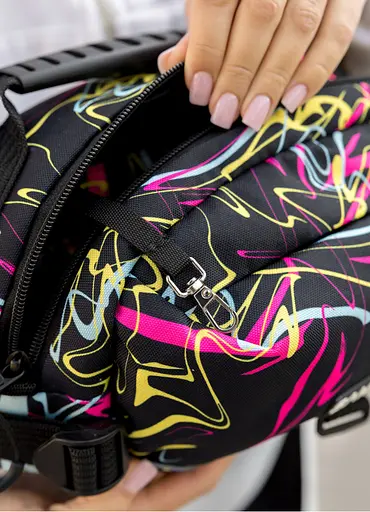 Женская сумка через плечо бананка Sambag Flex Pro принт "ABSTRACT" 30×17×15 см (85451707) - фото 6