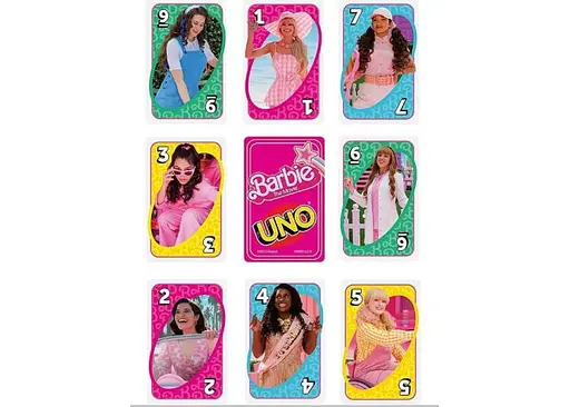 Настольная игра Mattel Уно Барби в кино (UNO Barbie The Movie) (HPY59) - фото 3