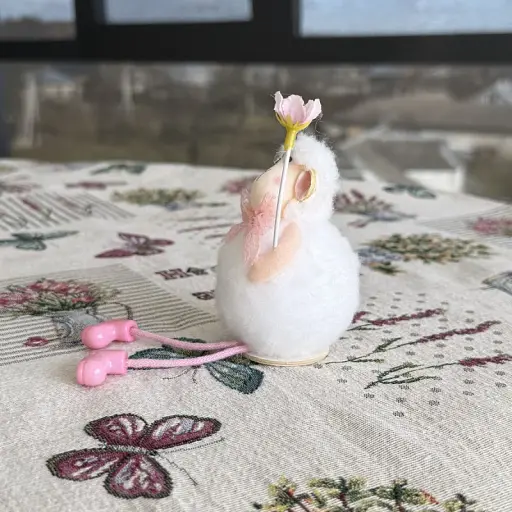 Великодній баранчик "Ніжний акцент" білий MIS LT - фото 3