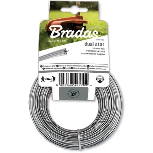 Леска для триммера Bradas RIPPER DUAL "звезда" 3,0мм х 15м ZRG3015K - фото 1