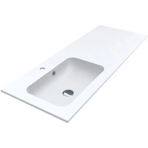 Умивальник Miraggio Della 1200 L mirasoft 0001076, Білий матовий - фото 1