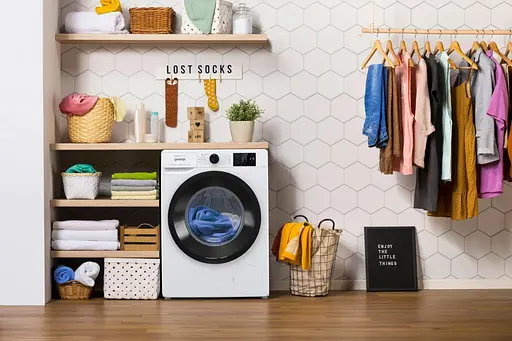 Пральна машина Gorenje фронтальна 8 кг 1400 A+++ 55 см дисплей пара інвертор білий - фото 2