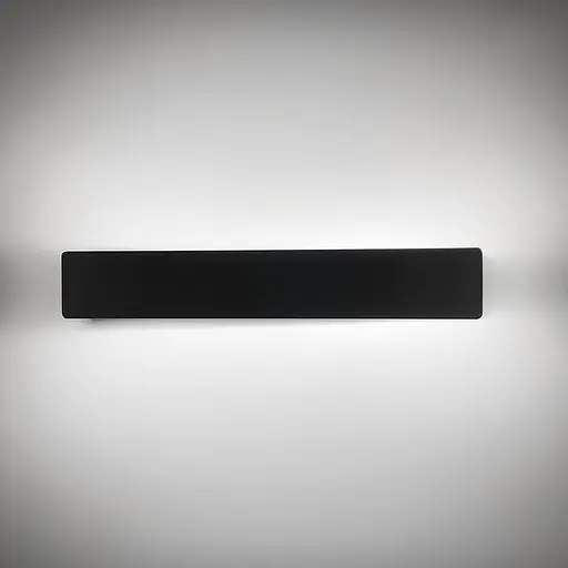 Чорне мінімалістичне регулююче бра Line F 49х8 см Арт. WB 44/490 BK - фото 1