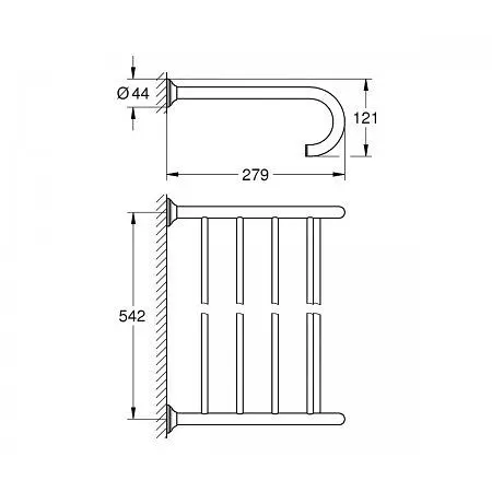Вішалка для рушника Grohe Essentials Authentic 40660001 Хром - фото 2